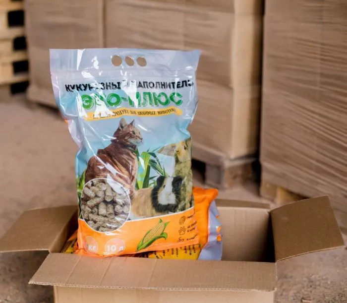 В Ставропольском крае начали производить наполнитель для кошачьих туалетов из кукурузных початков