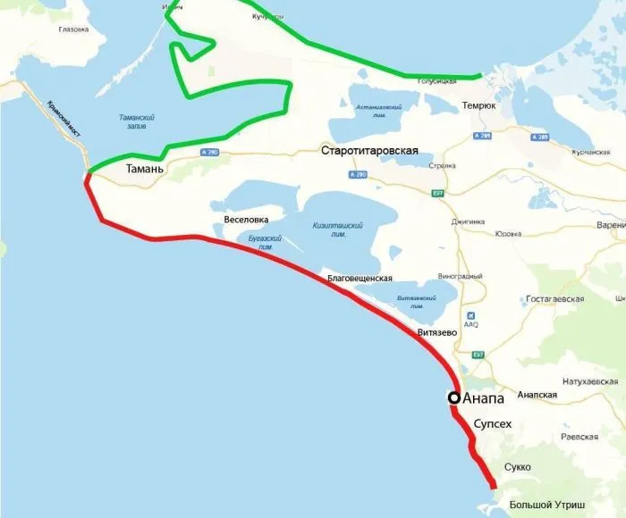 В оперштабе Краснодарского края представили карту пляжей, закрытых для купания в 2025 году