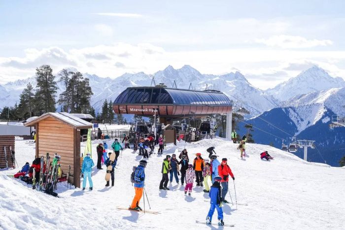 Более 1,3 млн туристов посетили горнолыжные курорты Северного Кавказа в 2022 году