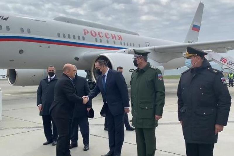 Глава правительства РФ Михаил Мишустин и четыре федеральных министра прибыли в Дагестан