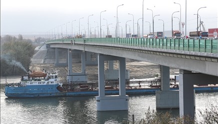Левая часть Аксайского моста через Дон открыта после реконструкции за 2,8 млрд рублей