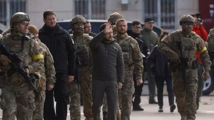 Президент Украины Владимир Зеленский прибыл в Херсон