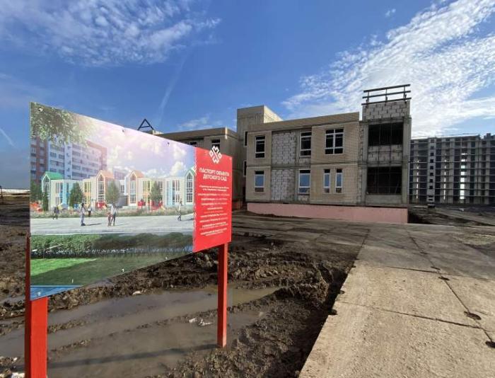 «ЮгСтройИмпериал» завершит строительство детского сада в поселке Знаменском этим летом