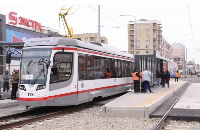 В Краснодаре запустили движение по новой трамвайной ветке