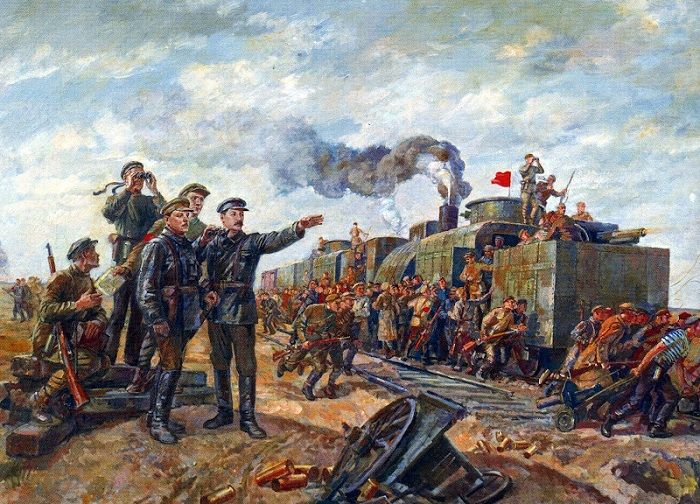 Сталин и Ворошилов на Царицынском фронте 1934 год В Хвостенко.jpg