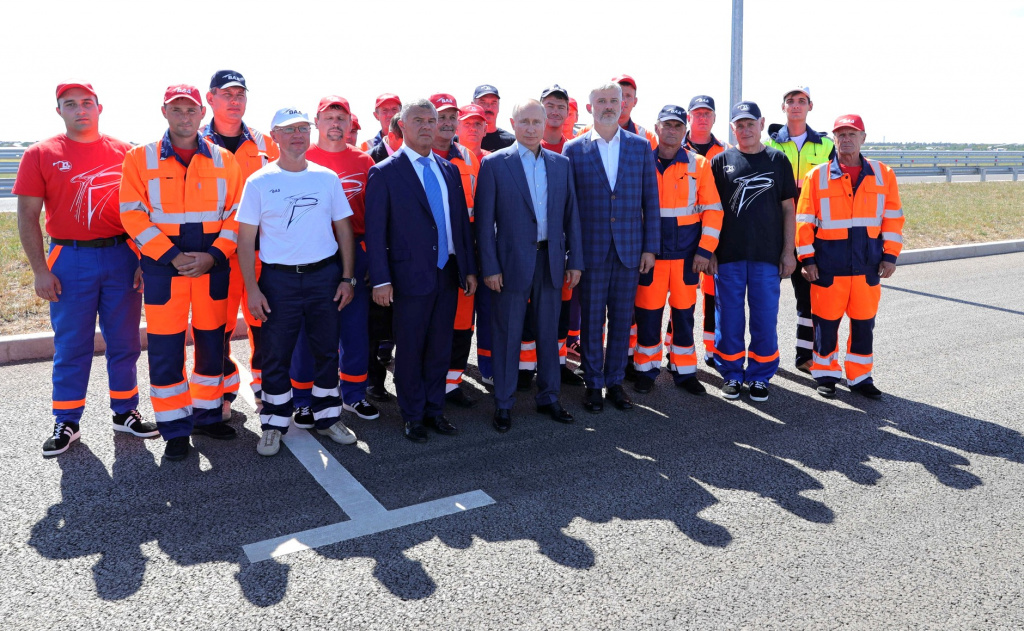 Владимир Путин присутствовал на официальном открытии трассы «Таврида»//Фото: kremlin.ru