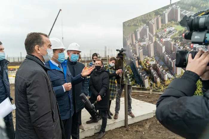 Губернатор Кубани оценил строящиеся объекты Краснодара