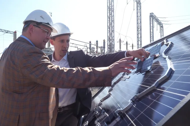 Первую солнечную электростанцию запустили на Ставрополье