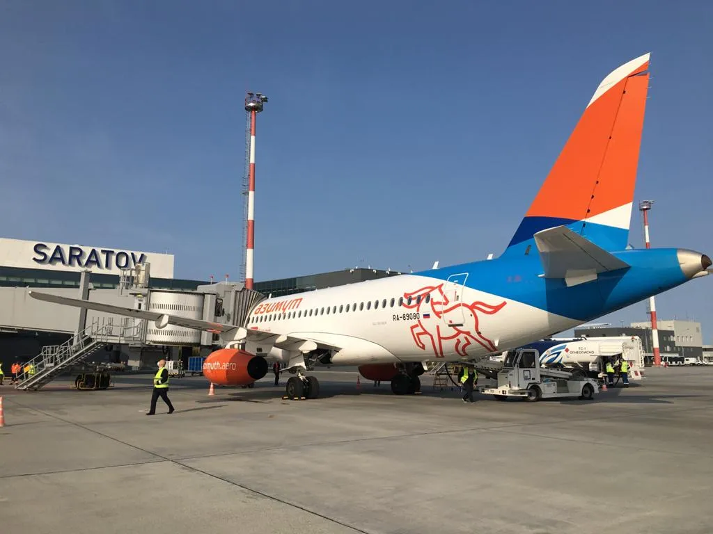 Выполнен первый рейс из аэропорта Платов в Саратов