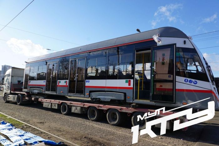 На испытание в Краснодар прибыл первый низкопольный трамвай из Белоруссии